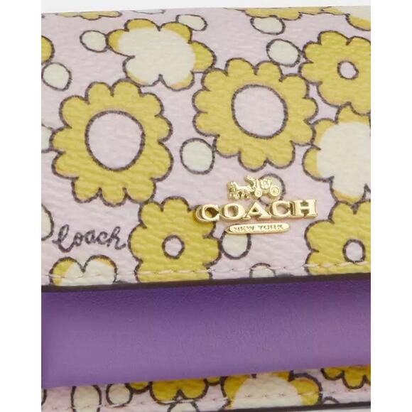 NWT Coach Mini Klare Bag Charm With Blocked Floral Print CBL32 Im/Lilac Multi - Picture 5 of 8
